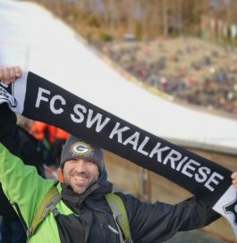 Lennart beim Skispringen (Lennart Schraps)