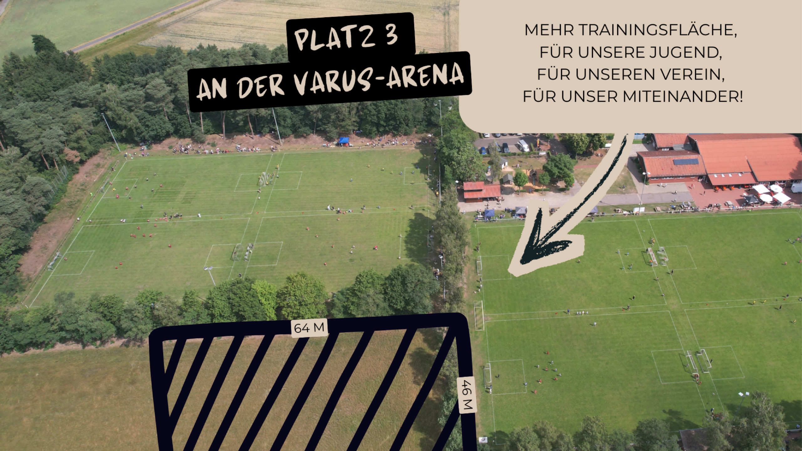 Crowdfunding für eine 3. Fußballspielfläche